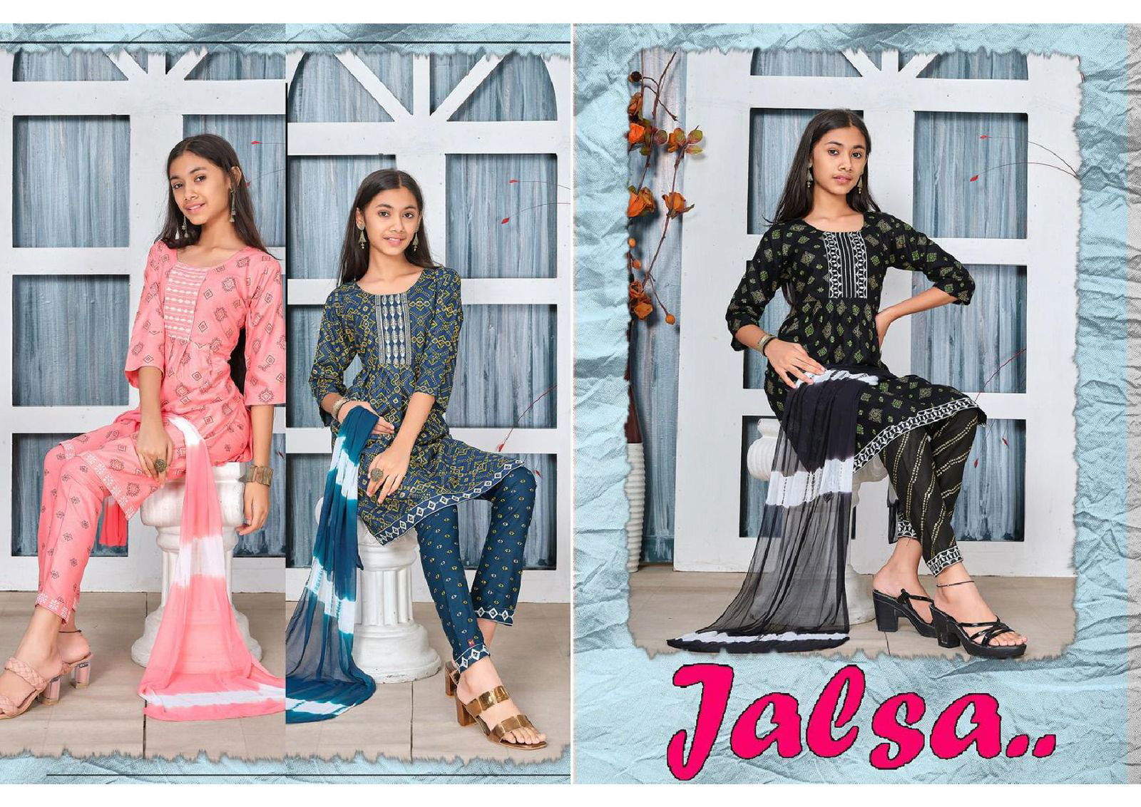 Trendy Jalsa Kids Readymade Girls Wear Catalog
